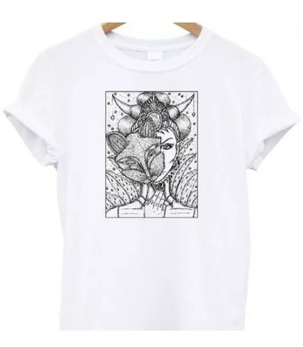 Remera Carta Tarot Mujer Zorro Mascara Para Adultos Y Niños