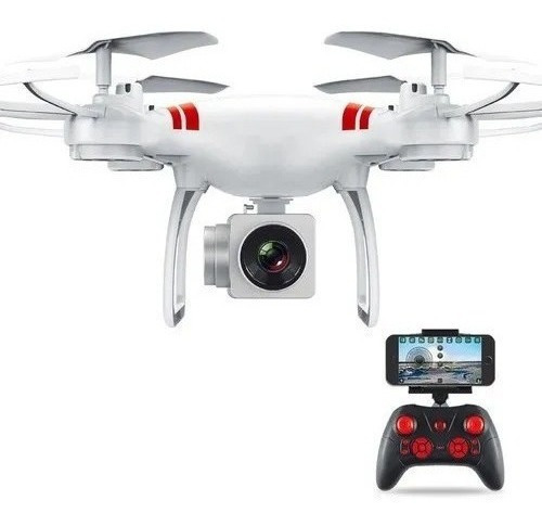 Cámara Profesional 4k Drone 101 Blanca Con 2 Baterías [u]