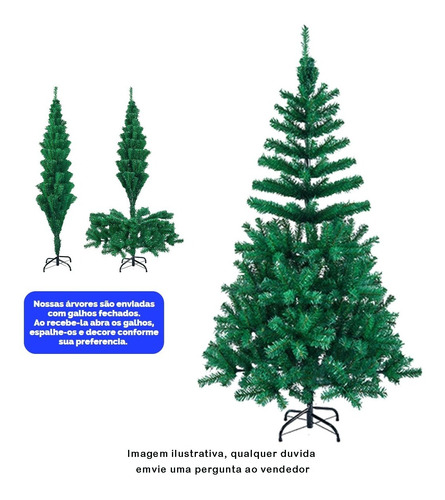 Árvore Natal Pinheiro Tradicional 1,5m 220 Galhos Promoção | Frete grátis