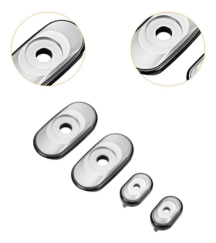 4 Placas De Ajuste De Cadena, Cubiertas Protectoras De Plata