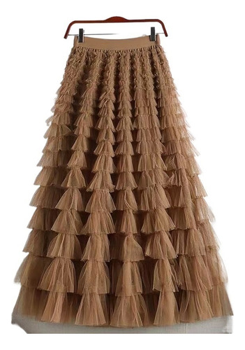 Falda De Malla Elegante For Mujer.