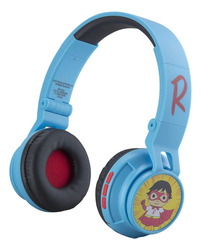 Ekids Ryans World Auriculares Bluetooth Niños, Auriculares O