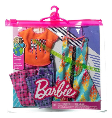 Ropa y ases. Pantalones Barbie Doll Fire Dress Bell