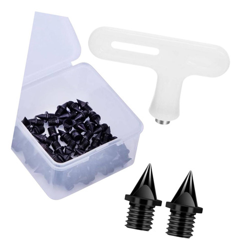 50 Uds. Clavos Para Zapatas De Pista, Profesionales, Negro