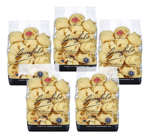 5 Pasta Garofalo Pappardelle X 500g - g a $43