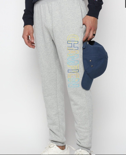 Jogger Champion Color Gris Claro Jaspeado M