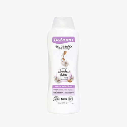 Gel De Baño Babaria® Aceite Almendras Dulces 600ml