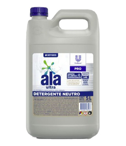 Detergente Lavavajilla Ala Ultra Unilever 5 Lts