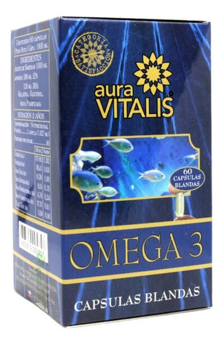 Omega 3 Vitaminas Naturales Organico Suplemento Puro Pack 3