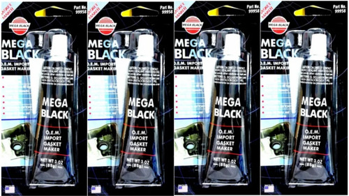 Silicon Silicone Negro Mega Black 85 Grs Made In Usa Tienda