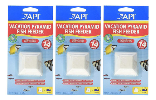 Fish Feeders Api Pyramid Para 14 Días, 1.2 Oz (paquete De 3)