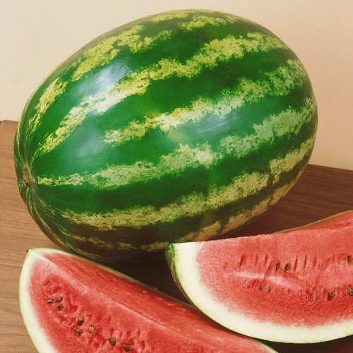Imagen 3 de 4 de Semillas De Sandia Crimson Sweet - Huerta Premium