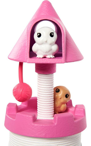 Castillo De Mascotas Chelsea Barbie Con 4 Mascotas Y