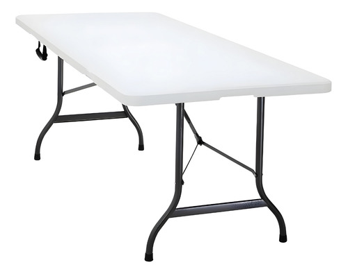 Mesa Plegable De Plastico Portafolio Jardin 180cm Blanca