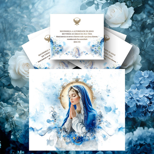 Baralho Com 50 Cartas Mensagens De Maria Mãe De Jesus
