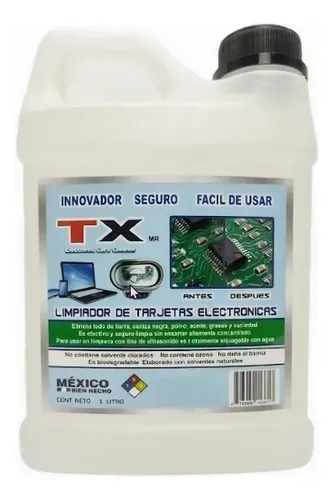 Limpiador Profesional Tx Para Tarjetas Electronicas De 1 Lt - $ 519 thumbnail