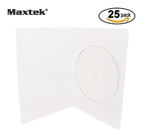 Maxtek 14 Mm Single Clear Estuche Estandar De Dvd Con Cubie