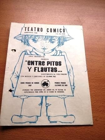 Programa Teatro Comico Entre Pitos Y Flautas Tito Piñeiro