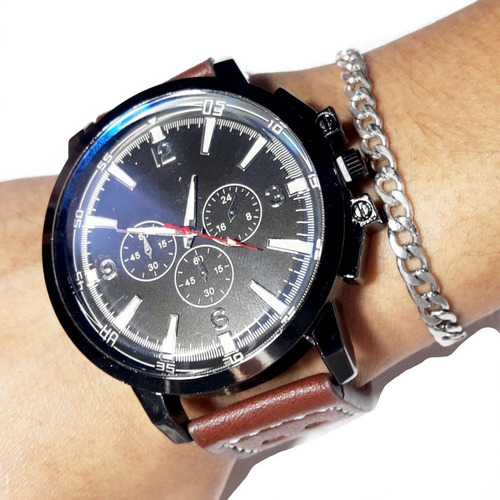 .x10 Unidades Reloj De Hombre Cuerina/pulsera/xmayor Oferta!