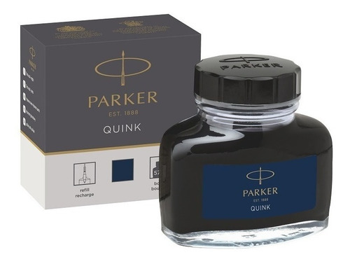 Parker Frasco Tinta Original Lavable P/ Lapicera Pluma