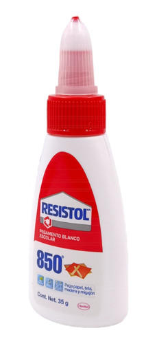 12 Pegamento Blanco Liquido Resistol 850 35gr