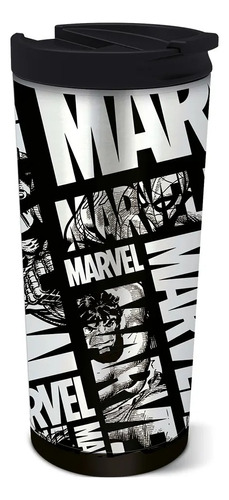 Vaso Termico Venom 425 Ml Stainless Steel Marvel Avengers Color Negro Stailess Steel