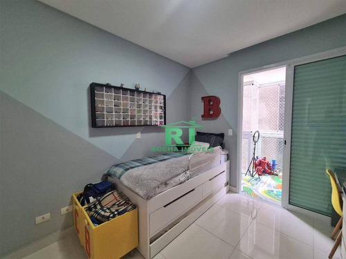 Imagem 18 de 25 de Apartamento Moderno, Varanda Gourmet, 3 Dormitórios, 3 Vagas, Área De Lazer, Pitangueiras, Guarujá/sp - Ap5568