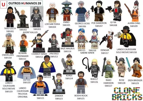 Minifigures Star Wars Rebeldes E Outros Personagens