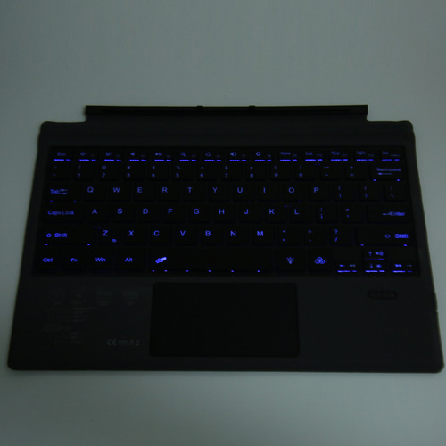 Teclado Negro Inalámbrico Ultradelgado Portátil De 7 Colores