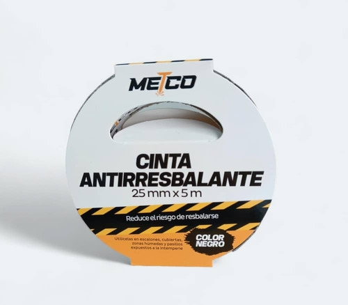 Cinta Antirresbalante  25mm X 5m Color Negro