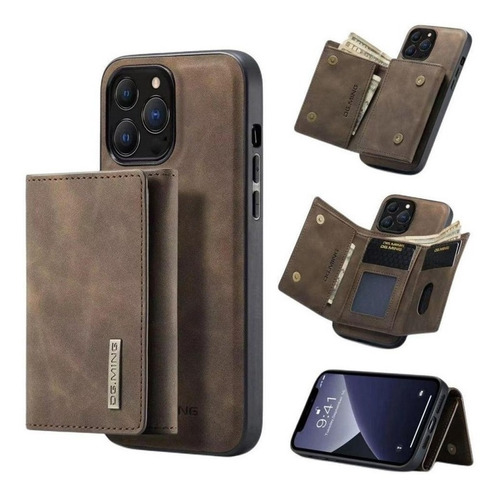 Funda Magnética Tipo Cartera Para iPhone