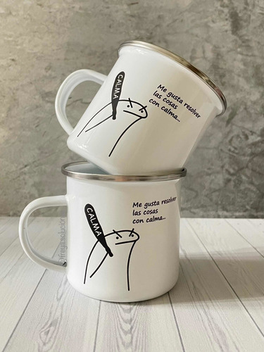 Taza De Peltre Personalizada