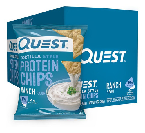 Quest Protein Chips Botana Sabor Ranch 8pack