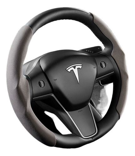 Piel Volcada En El Volante De Tesla