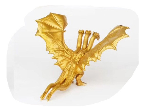 Dragón De Tres Cabezas Figura Dragón Dorado De Segunda