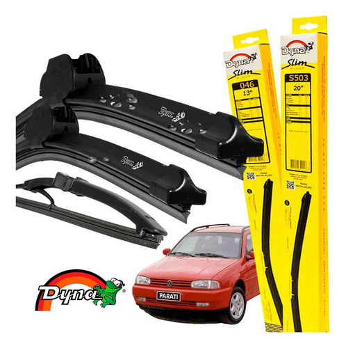 Kit Limpador Parabrisa Original Vw Parati 1996 A 1999 Dyna