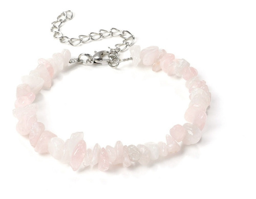 Pulsera Cuarzo Rosa Triturado + Estuche Gamushop