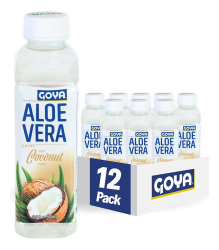 Goya Foods Goya - Bebida De Aloe Vera Con Sabor A Coco, 16.9