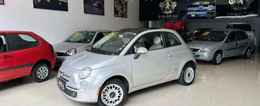 Fiat 500 1.4 Lounge Air - 2012 - Top De Linha Com Teto