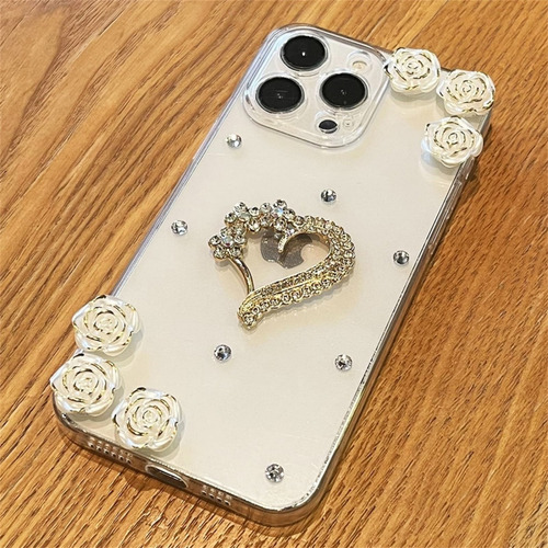 Funda De Teléfono Para Xiaomi Poco X F M C 7 6 5 4 3 Con Diamantes De Imitación, Metal Brillante, Diamante, Amor, Chapada En Oro, Rosa Y Cristal