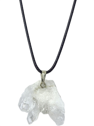 Colar Pingente Cristal Pedra Natural Cordão Coreano Amuleto 
