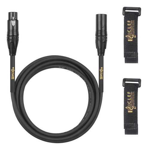 Cable Xlr, 12 Pies, Cable Balanceado De 22awg Resistent...