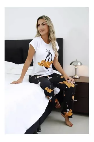Pijamas Pantalón Dama En Piel De Durazno - Pato Lucas | MercadoLibre