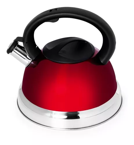 Pava Silbadora  Red Stainless Steel 3L Whistling Kettle - Stylish and —  Latinafy