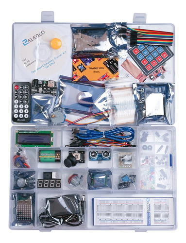Kit Inicial Completo Arduino Uno R3 Elegoo 63 Artículos