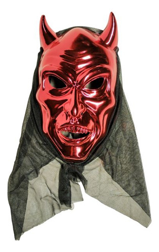 Mascara Diablo Rojo Metalico