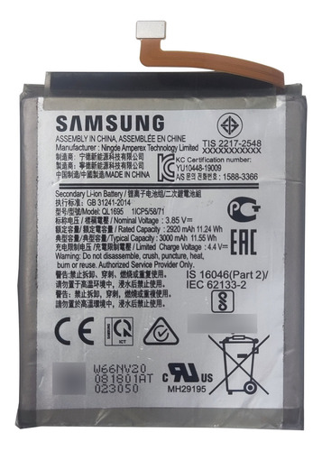 Batería Original Para Samsung Galaxy A01 