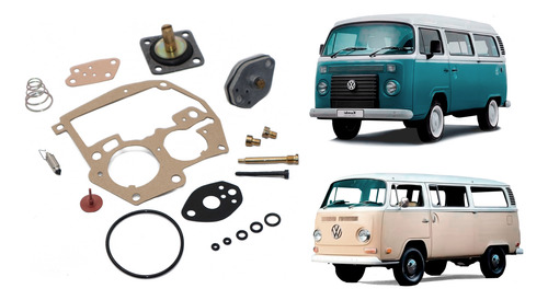 Kit Repuesto Carburador Vw Combi 1600 1800 1970 Al 2001