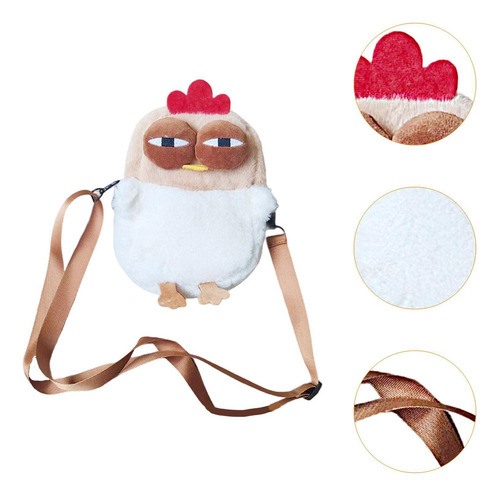Bolso Bandolera Con Forma De Gallina De Dibujos Animados,
