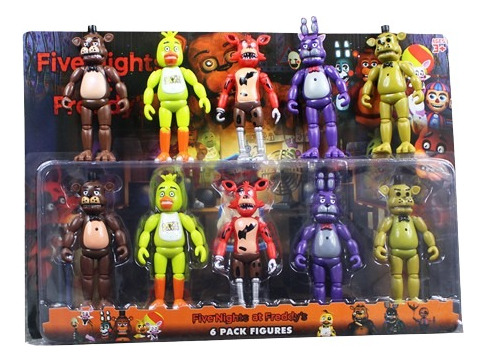 Pack 5 Muñecos Five Nights At Freddy's  Figuras Freddy